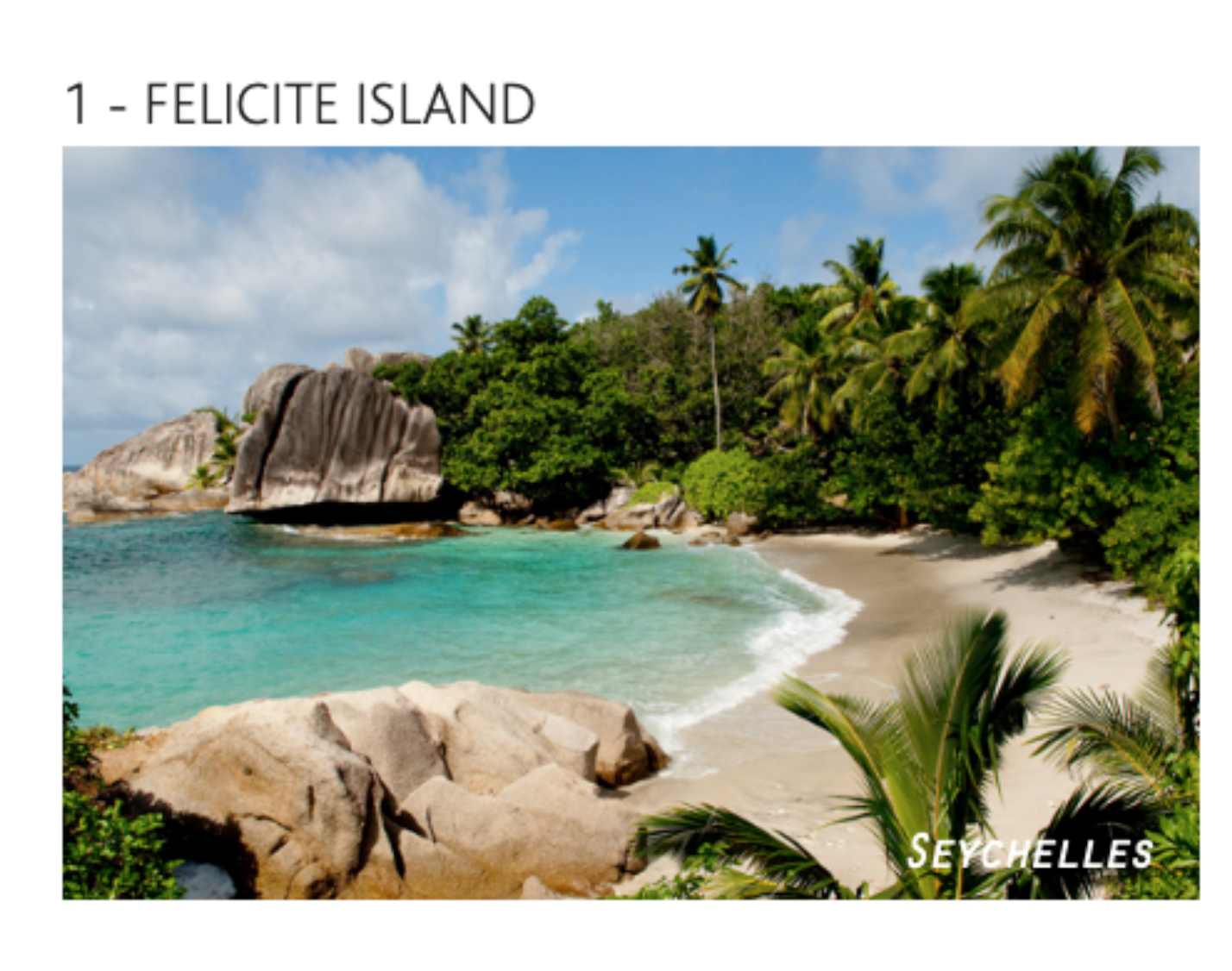 Felicite Island Magnet