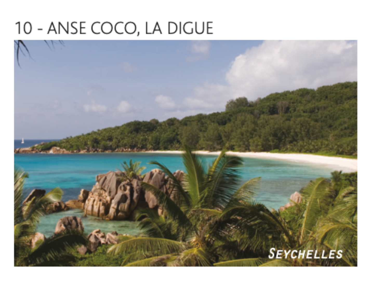 La Digue Island Magnets