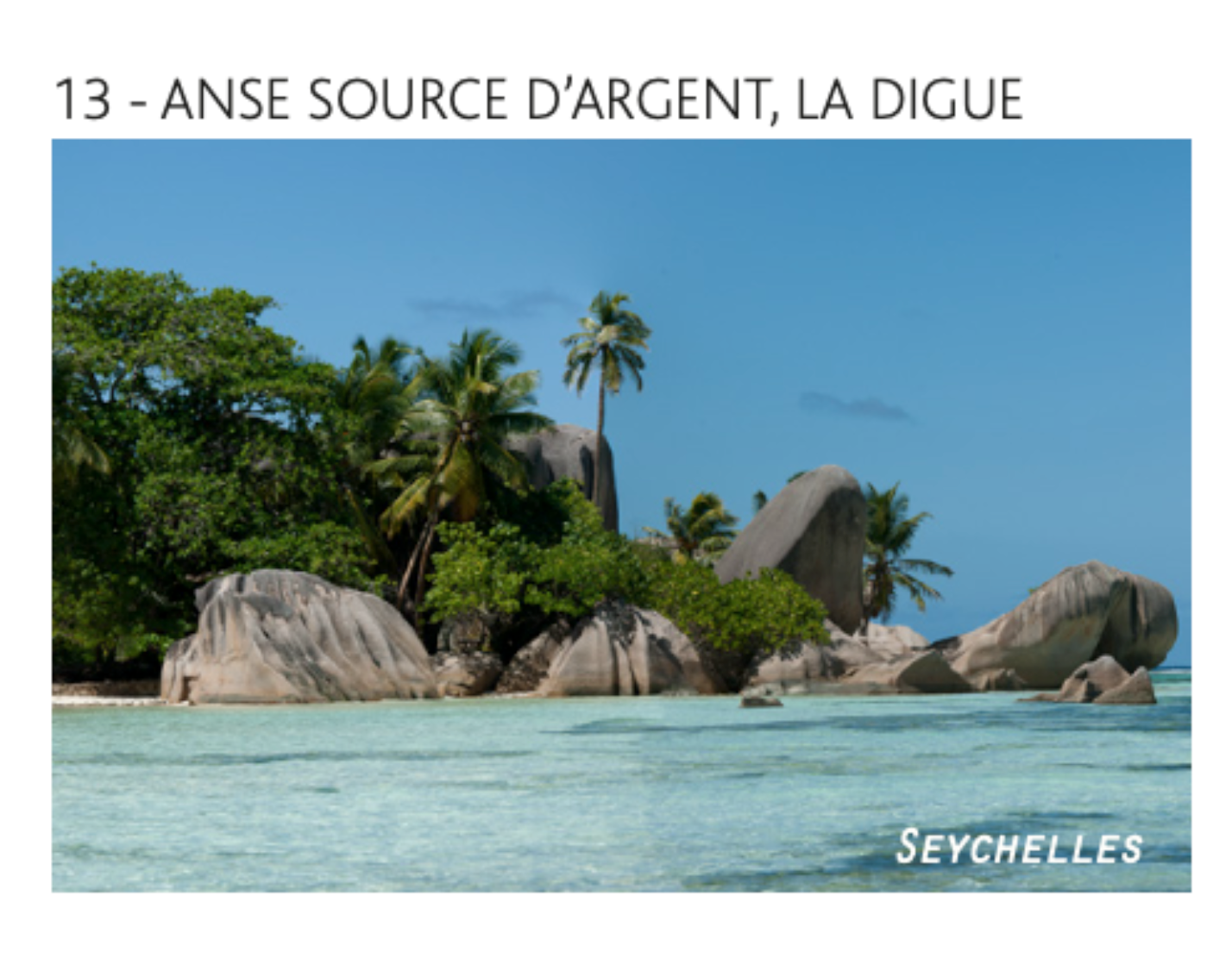 La Digue Island Magnets