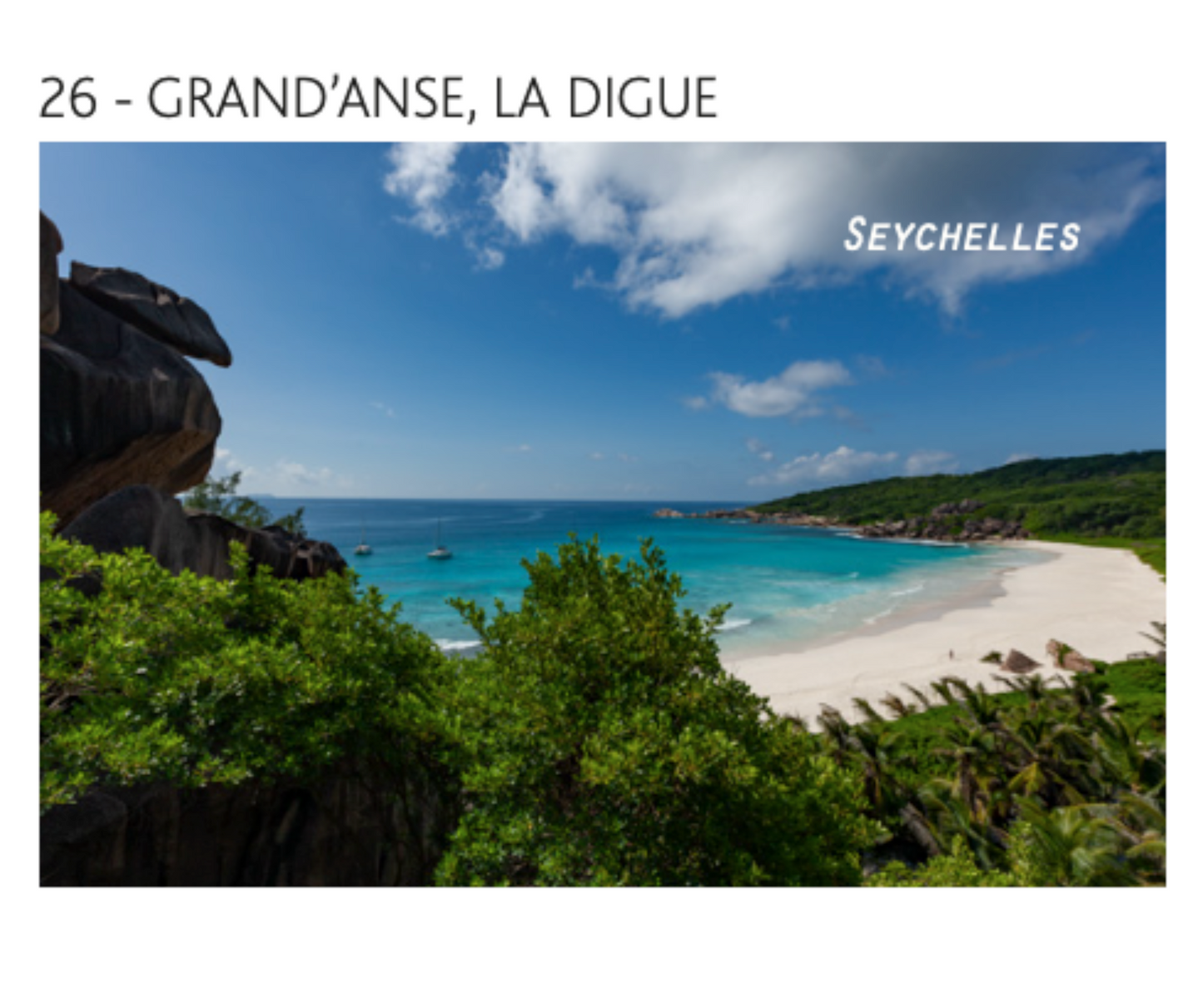 La Digue Island Magnets