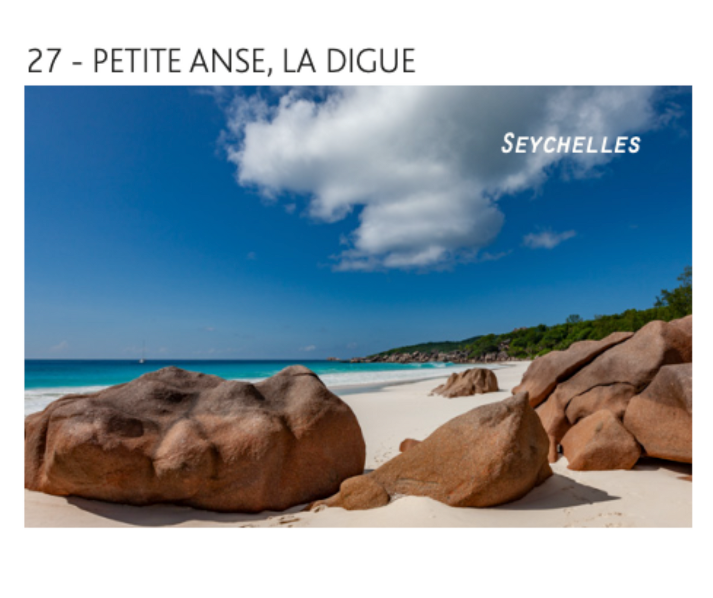 La Digue Island Magnets