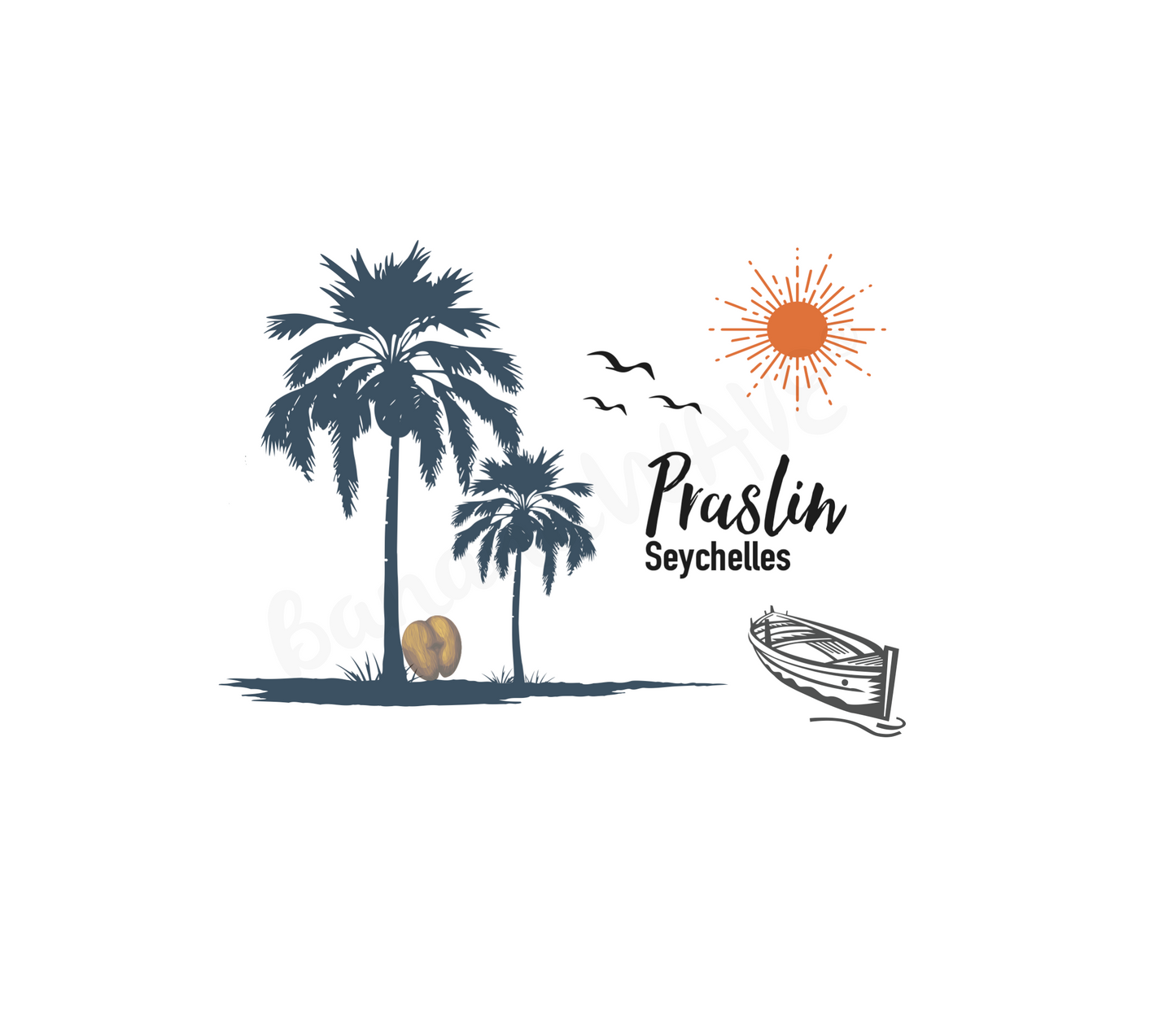 Praslin Island T-Shirt White