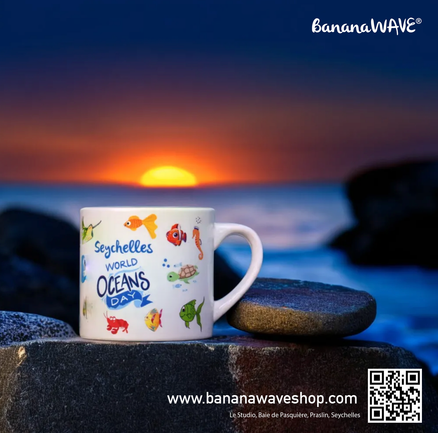 Seychelles World Ocean Day mug 6oz