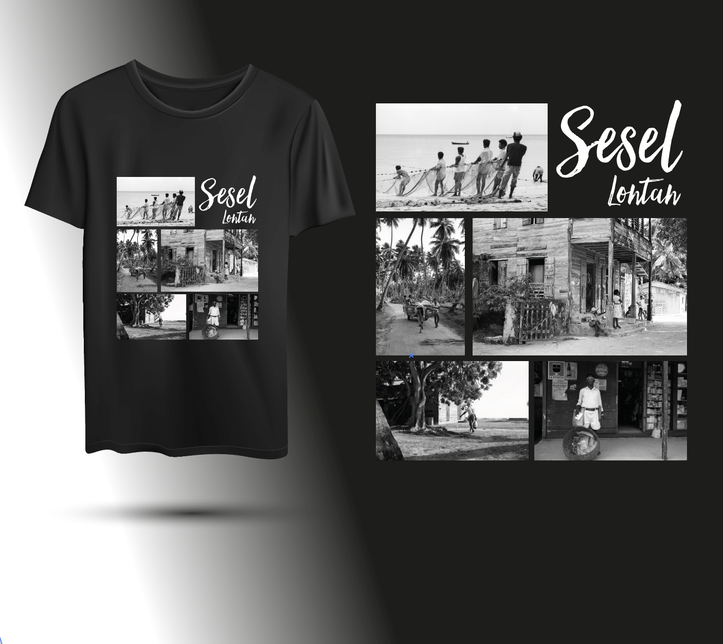 Sesel Lontan T-Shirt Black