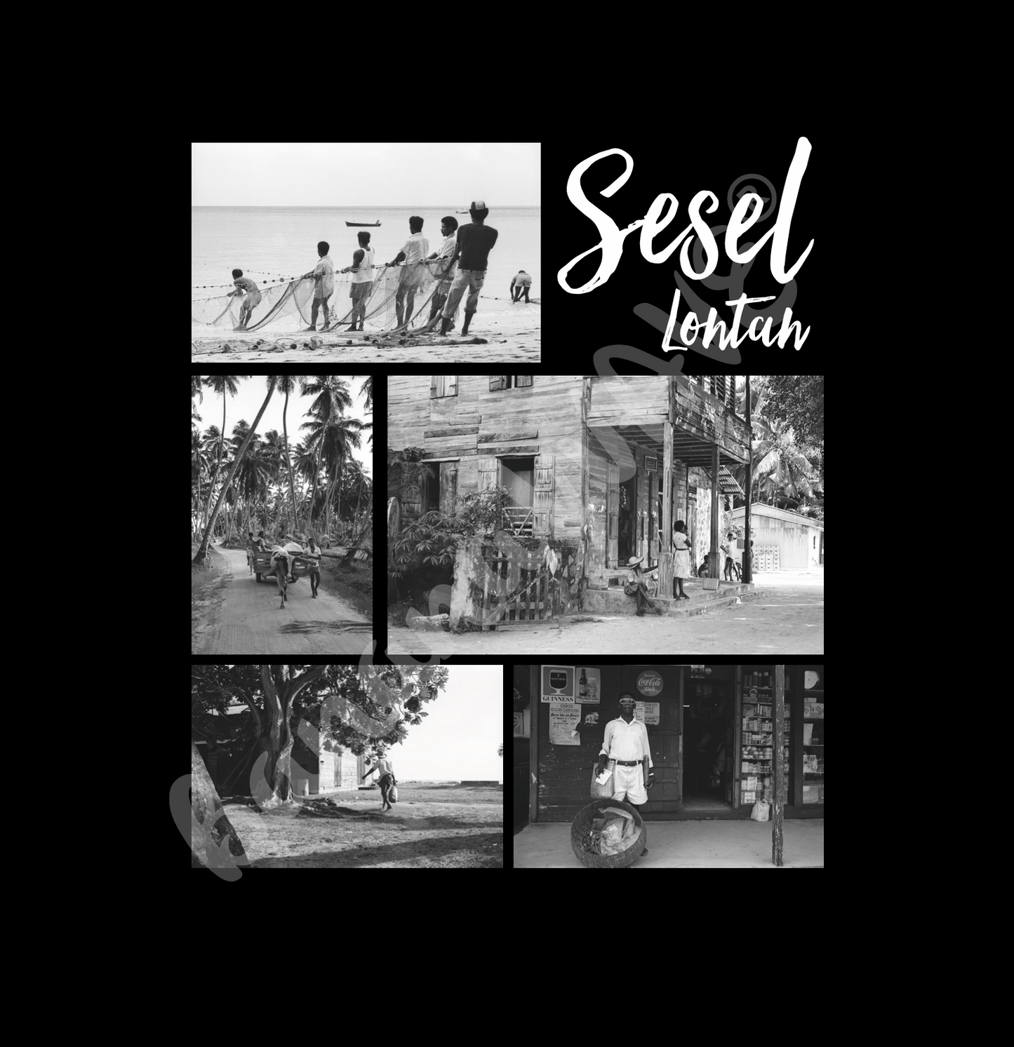 Sesel Lontan T-Shirt Black