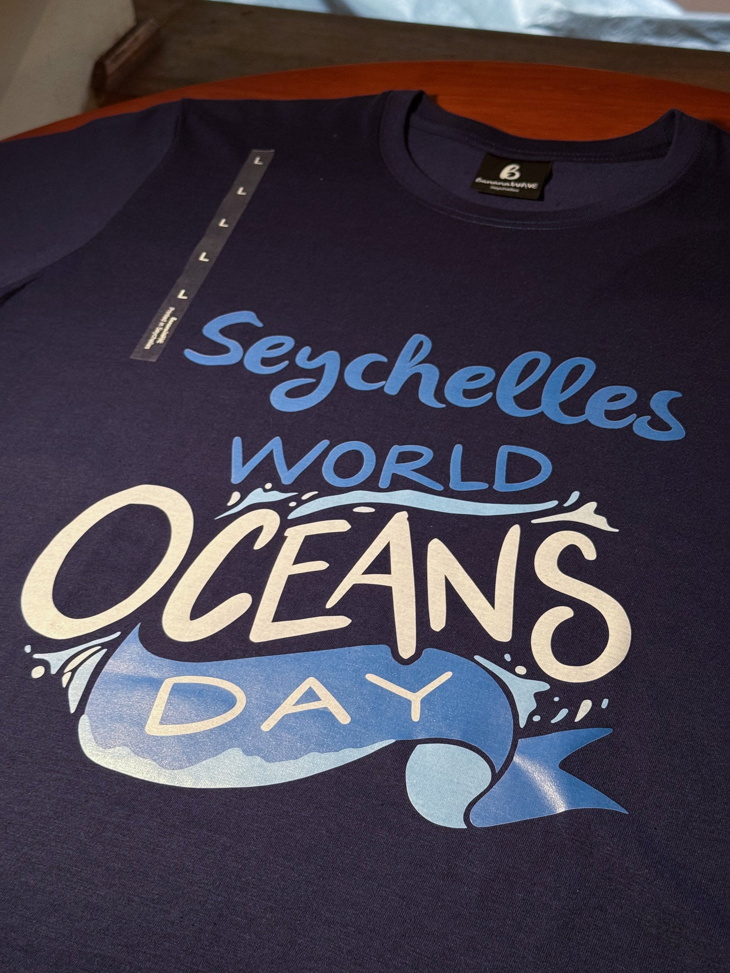 World Ocean Day Seychelles T-Shirt Navy blue