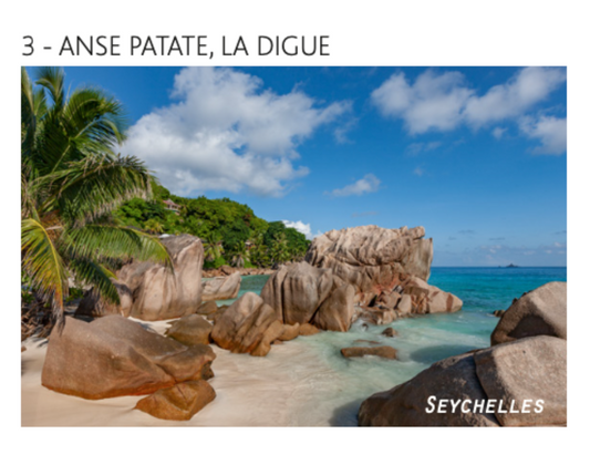 La Digue Island Magnets