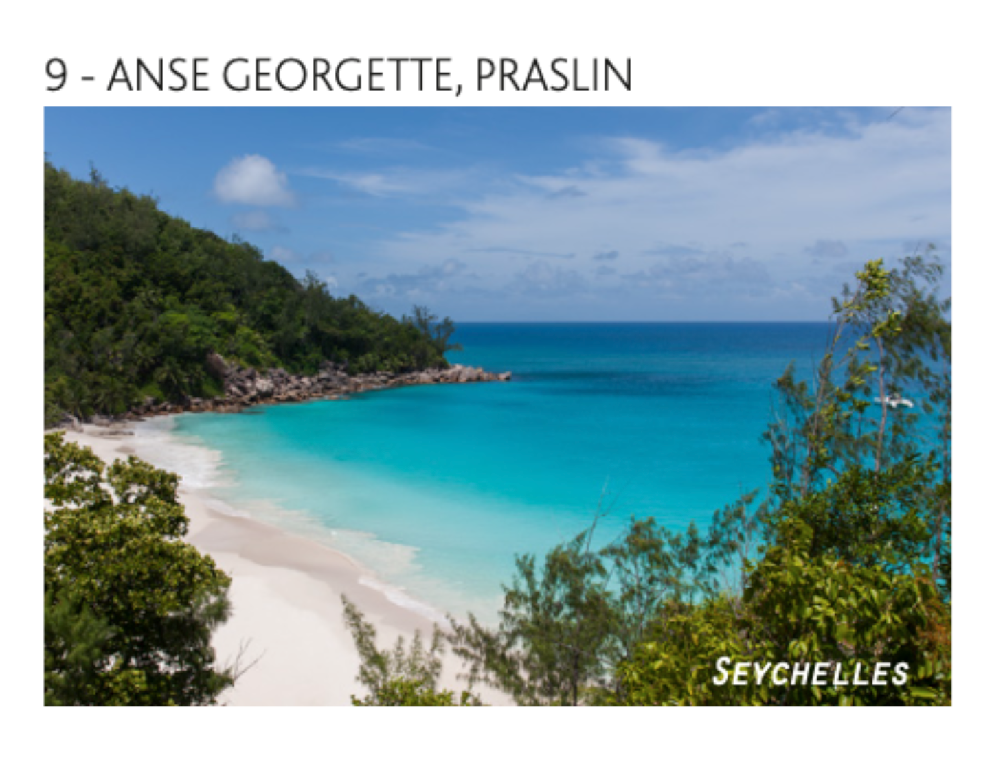 Praslin Island Magnets