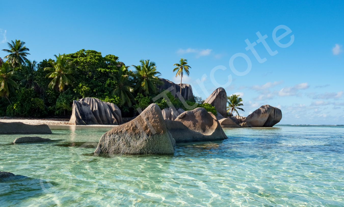 Anse Source D'Argent, La Digue CANVAS PRINT (90×139cm)