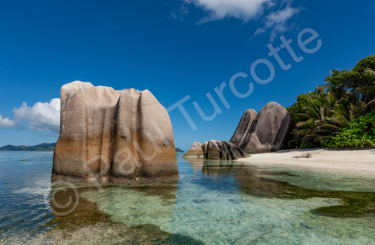 Anse Source D’Argent,  La Digue CANVAS PRINT (90×139cm)