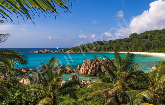 Anse Coco, La Digue CANVAS PRINT (78×135cm)