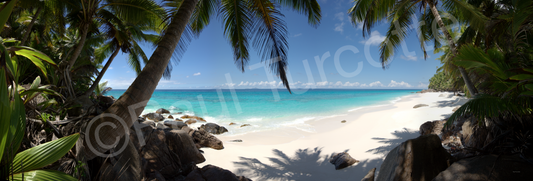 Anse Victorin, Fregate CANVAS PRINT (74×225cm)