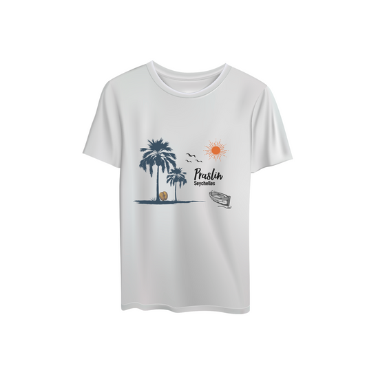 Praslin Island T-Shirt White