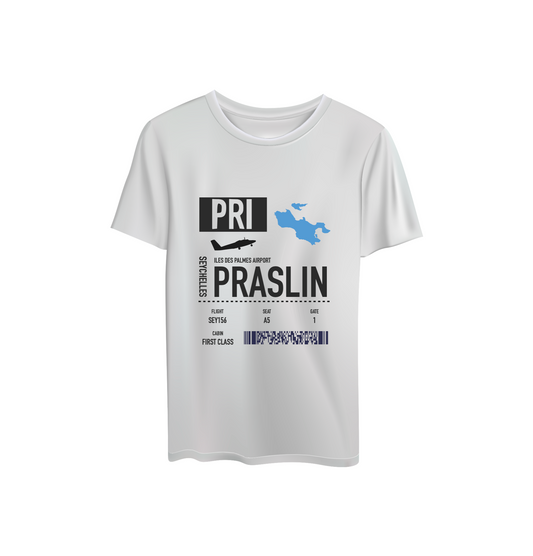 « Iles Des Palmes Airport » Praslin T-Shirt